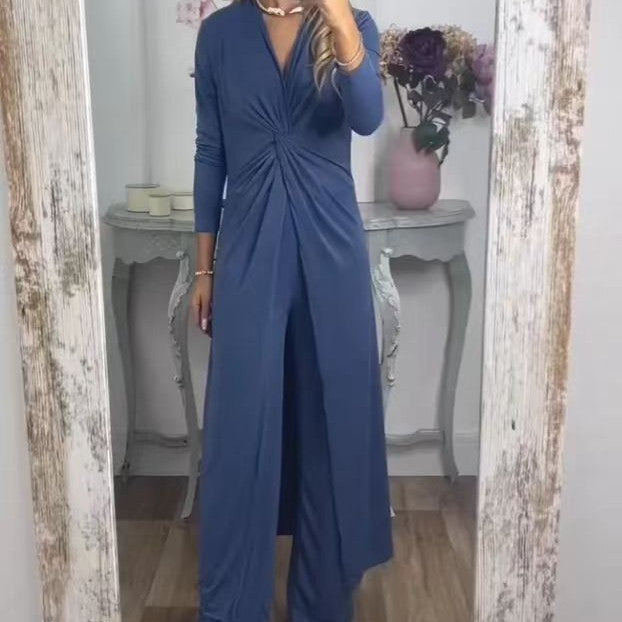 Mark – Raka Byxor Tvådelad Kostym