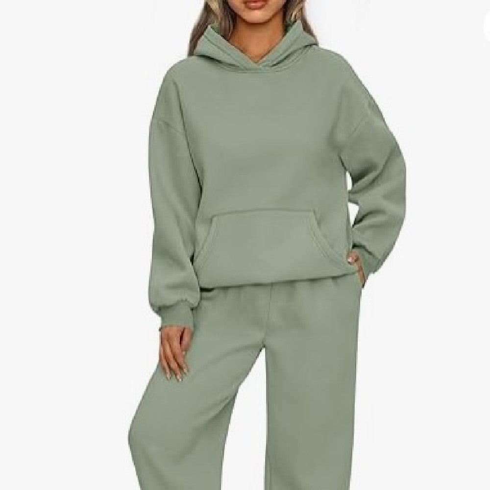 Emma – Tvådelad Casual Hoodie Sportbyxor Set