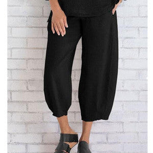 Leah – Lösa Casual Caprisbyxor för Kvinnor