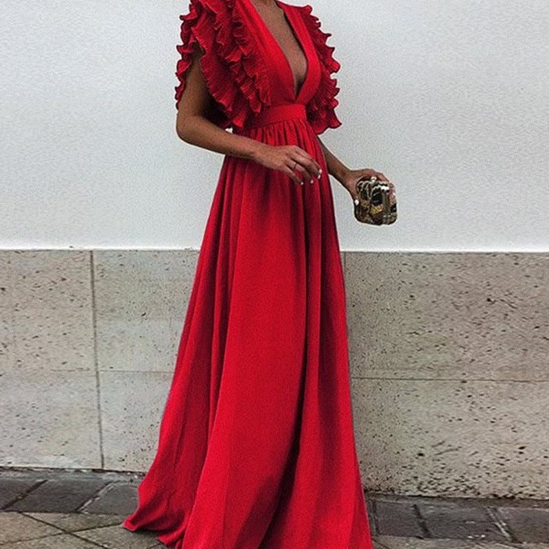 Abigail – Plus Size Maxi Klänning för Kvinnor