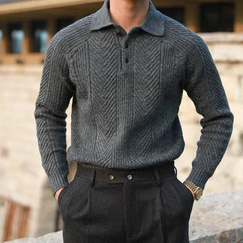 Men’s Classic Knit Polo | Sweater