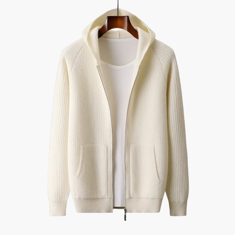 Herrhoodie med dragkedja – Stilren vardagströja för avslappnad elegans