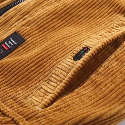 Men's Zip-Up Corduroy Jacket | Outerwear