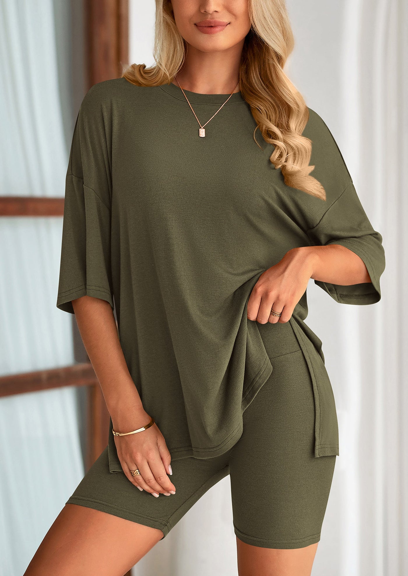 Two Piece Lounge Set Casual Oversized