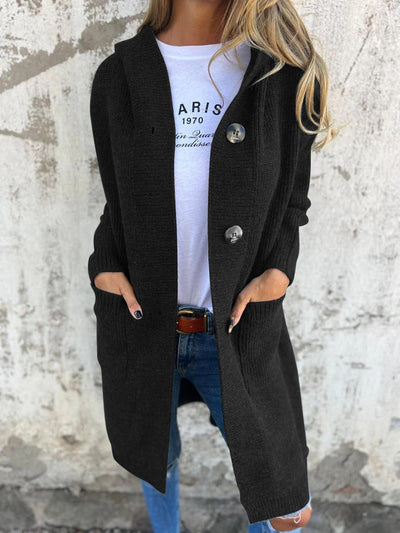 Women’s Longline Button-Up Cardigan - Open Front Knitwear