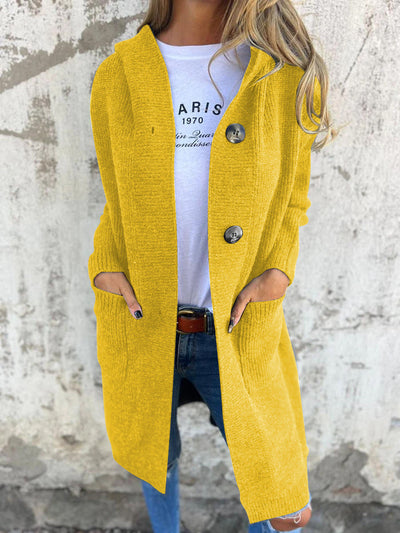 Women’s Longline Button-Up Cardigan - Open Front Knitwear