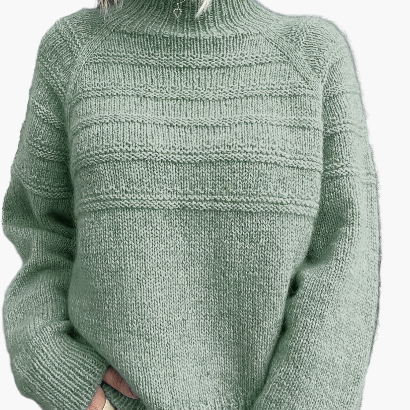 Damstickad Polotröja Elegant Vardagsstil