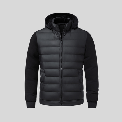 Men's Puffer Zip Hoodie Jacket | Outerwear