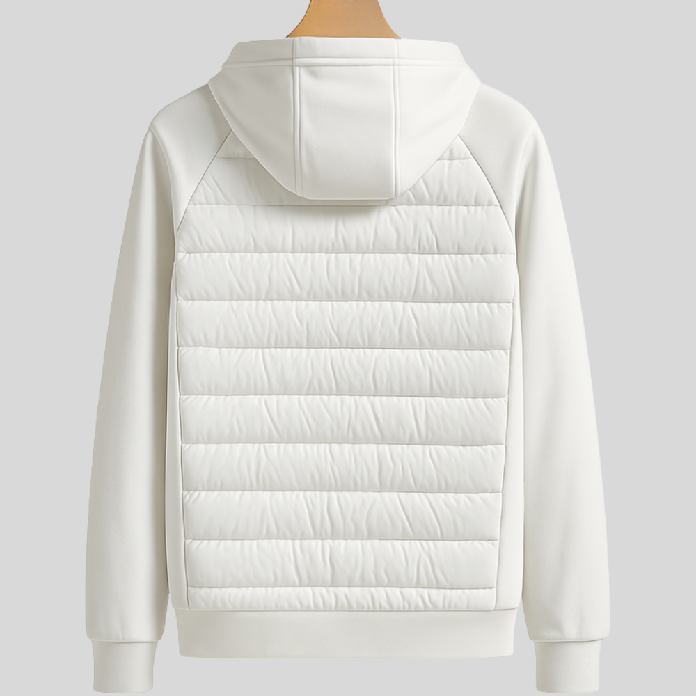 Men's Quilted Puffer Hoodie | Zipped