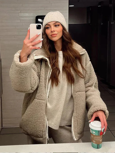 Women’s Oversized Fleece Jacket