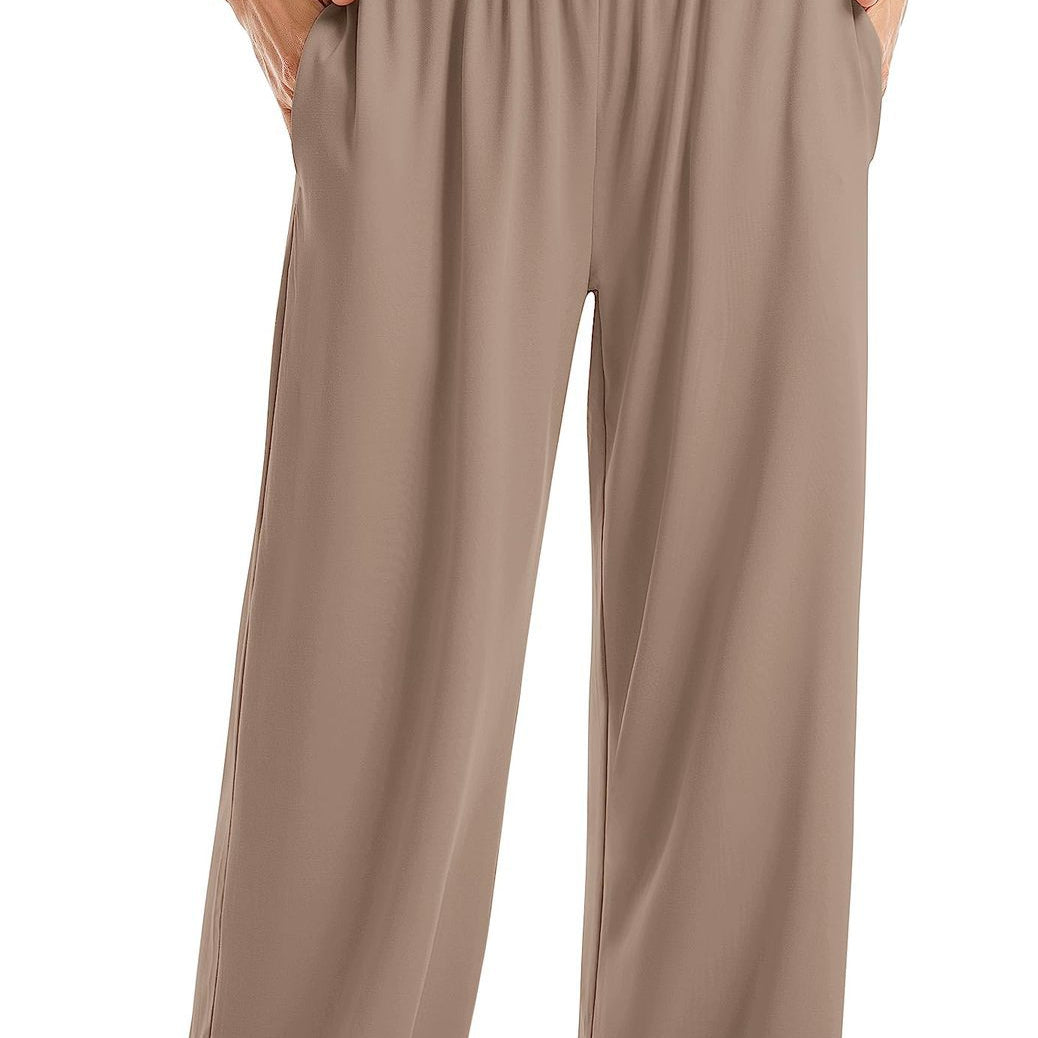 Heather – Lösa Yoga Byxor med Korsad Midja