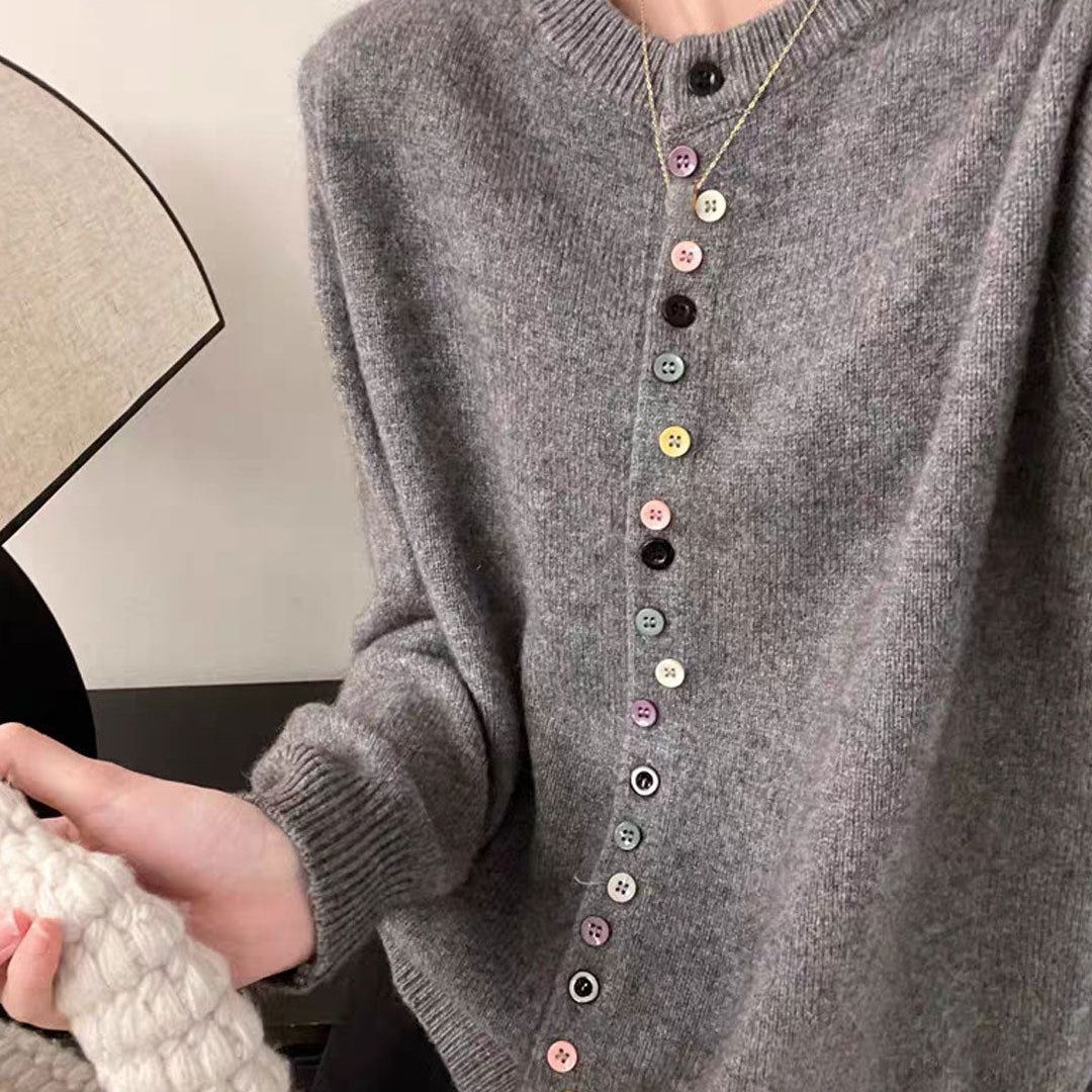 Aaliyah™ | Elegant stickad cardigan med knappar