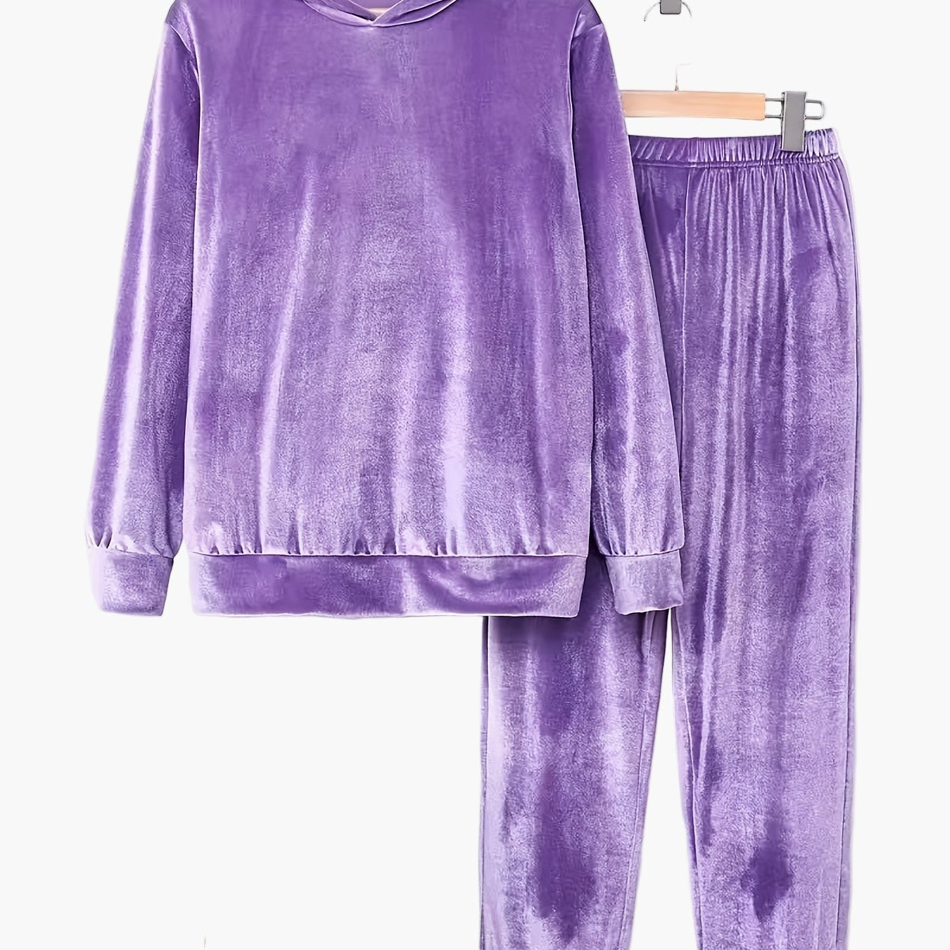 Damers mjuk lounge set med huvtröja och byxor – avslappnad och stilren hemmadress för höst och vinter