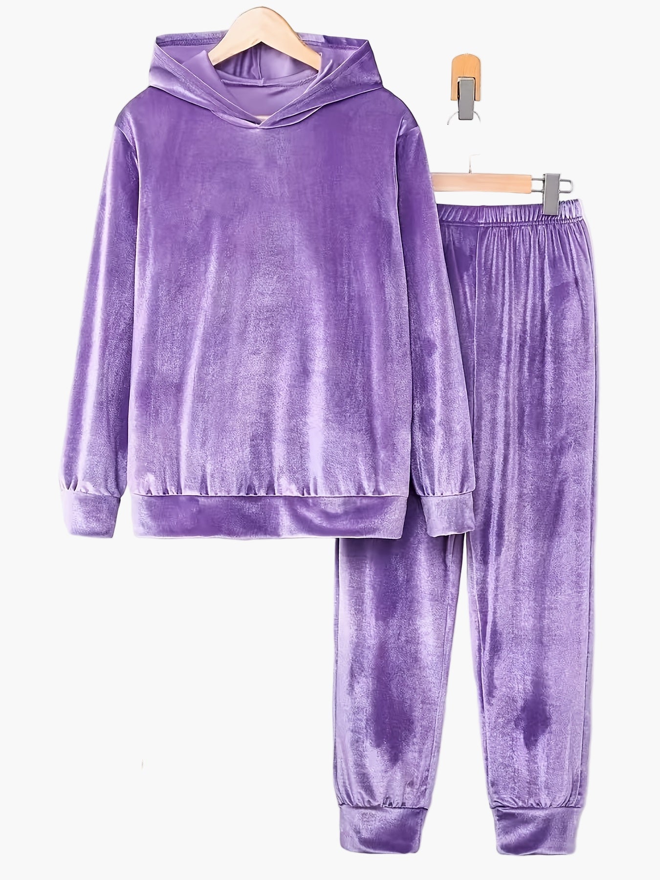 Damers mjuk lounge set med huvtröja och byxor – avslappnad och stilren hemmadress för höst och vinter