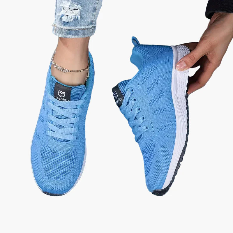 Dam Sneakers Sportstil Lättvikts Komfortskor för Träning och Vardag