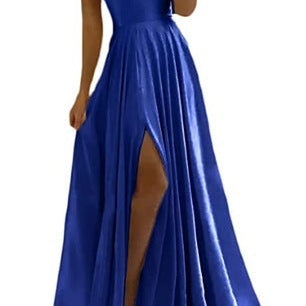 Alison – Enkel Formal Klänning med Slits