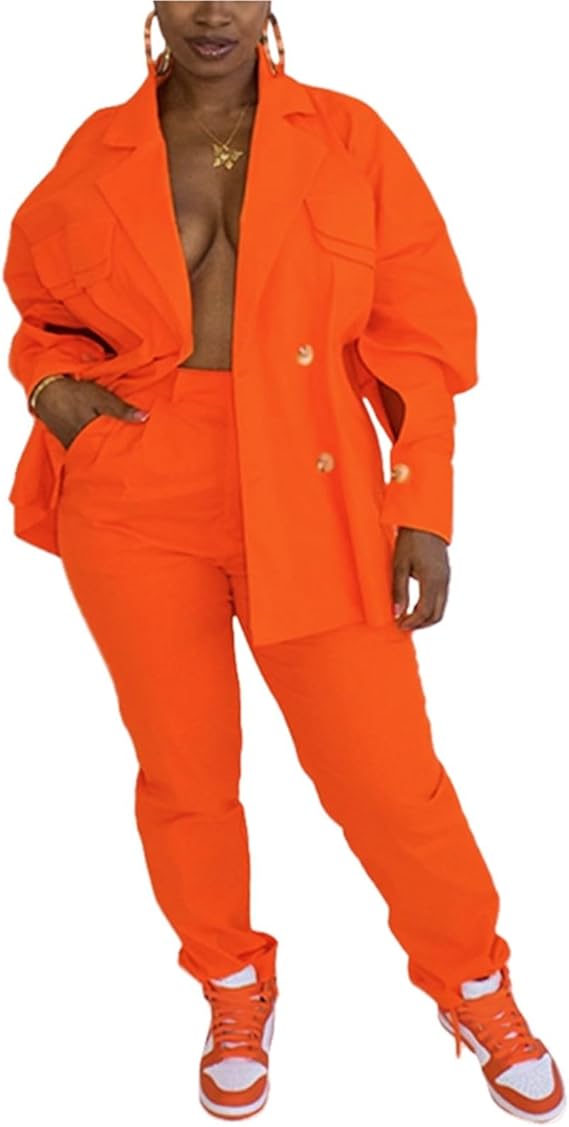 Joanne – Moderiktigt Casual Kostym med Rakbenade Byxor