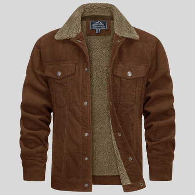 Men's Cozy Denim Jacket | Cold Weather