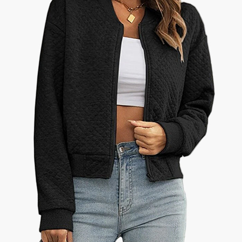 Dam Bomberjacka – Trendig Vardagsjacka med Modern Passform