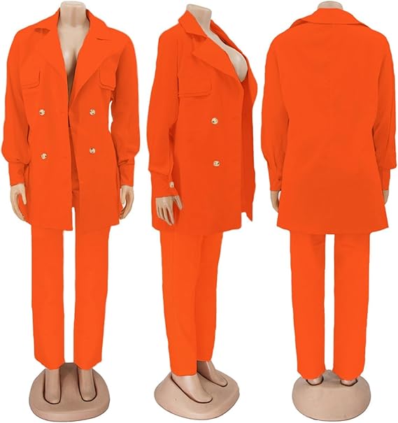 Joanne – Moderiktigt Casual Kostym med Rakbenade Byxor