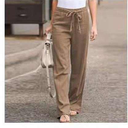 Joan – Bekväma Byxor i Bomull och i Enfärgade Nyanser