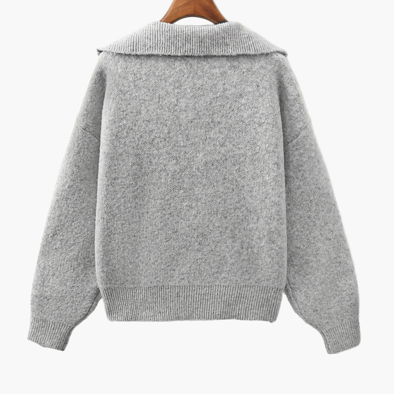 Damtröja Vintage V-ringad Stickad Höst/Vinter Fritidsstil