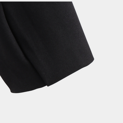 Women’s Cropped Blazer Jacket - Tailored Long Sleeve Open Front