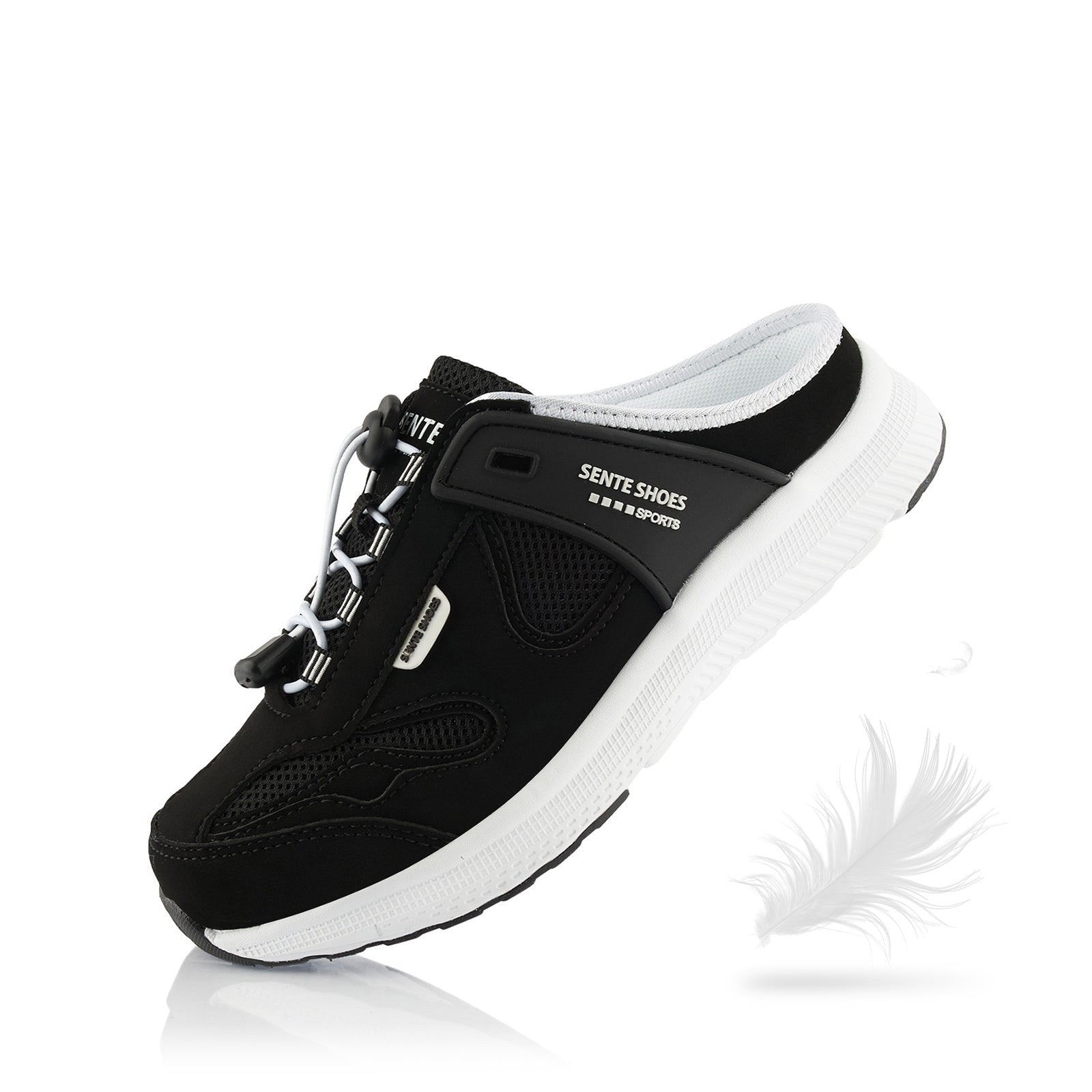 Alexander – Unisex lätta slip-on atletiska träskor med andningsbart nät och justerbar dragsko