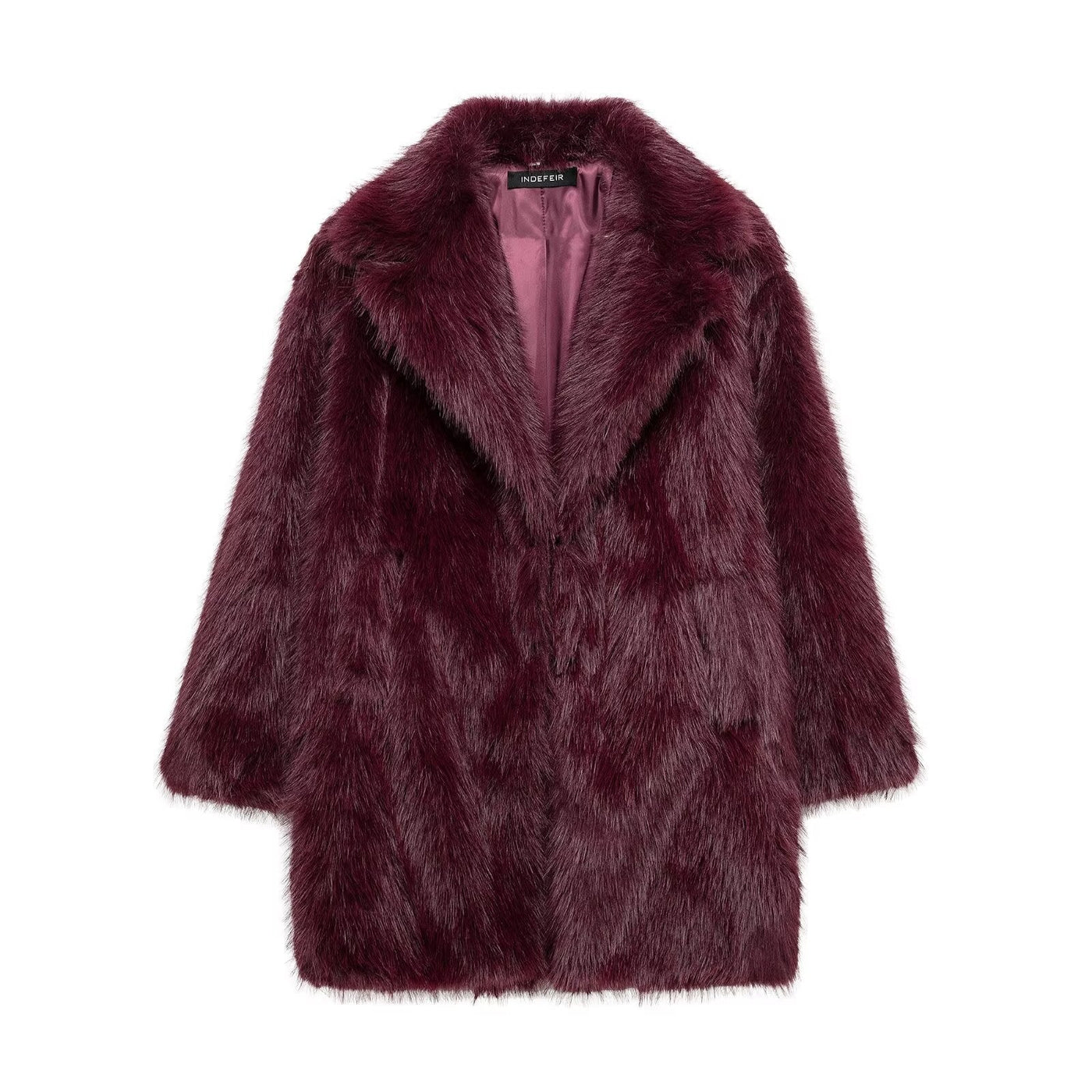 Women’s Longline Faux-Fur Coat
