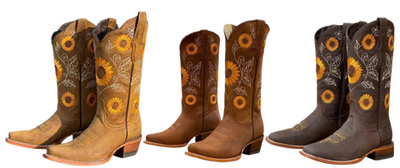 Women’s Cowboy Boots - Embroidered