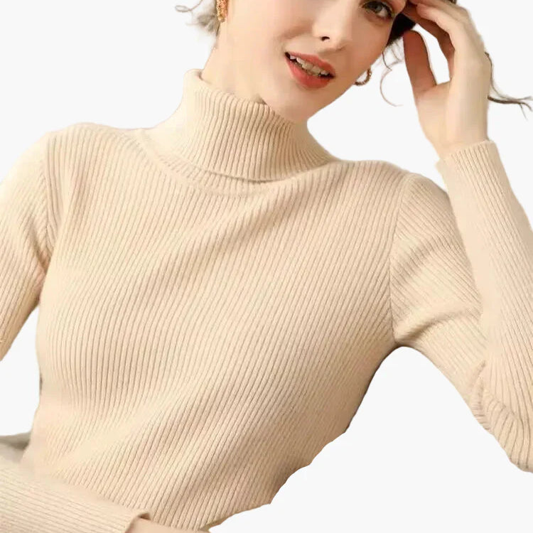 Dam Tunn Polotröja – Elegant Vardagsstil och Lager-på-lager