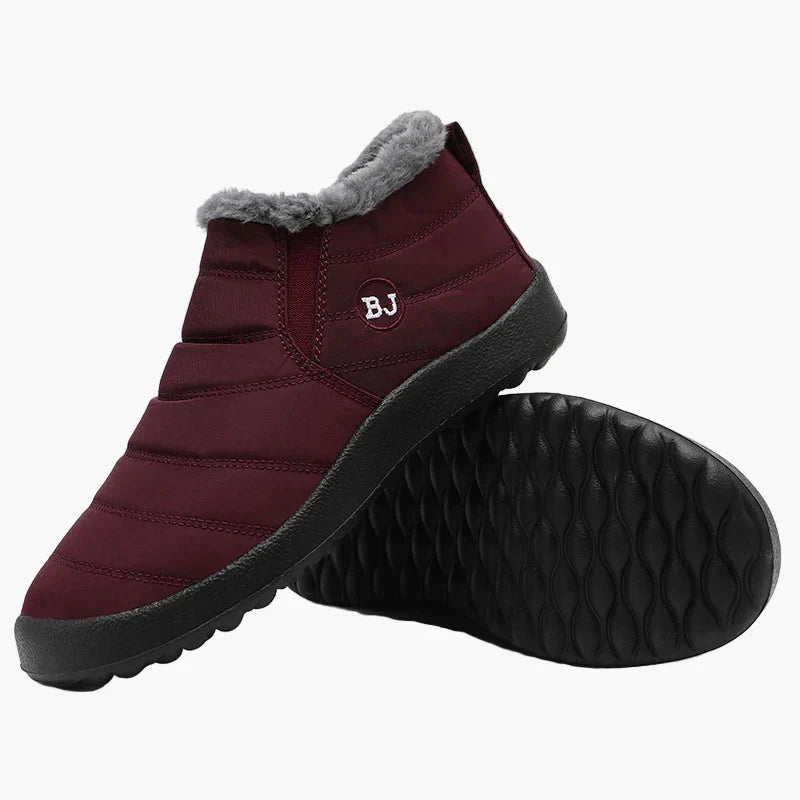 Herrar Vinterfodrade Vattentäta Vandringsskor – Varm och Halksäker Vintersko för Utomhusbruk