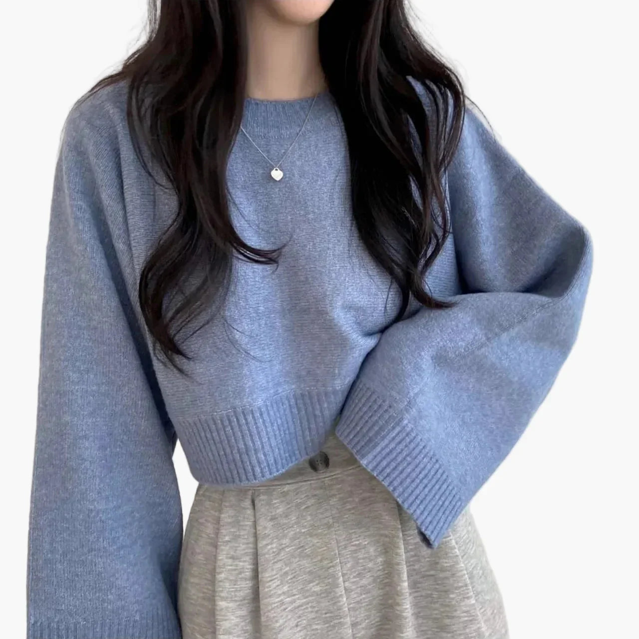 Damtröja med Lös Passform och Trendig Kort Modell – Perfekt för Vardagsbruk och Stilfulla Outfits