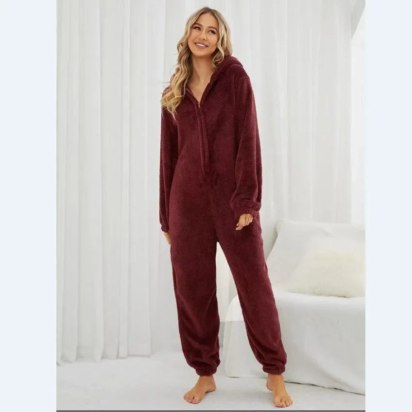 Brenda – Mysig och Elegant Huvtröja Onesie Pyjamas för Kvinnor