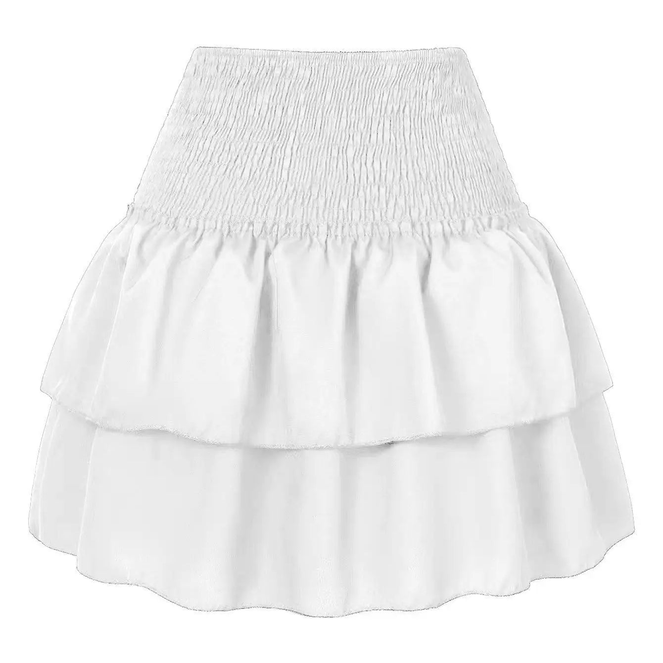 Livia-Blommig Rynkad Minikjol för Kvinnor