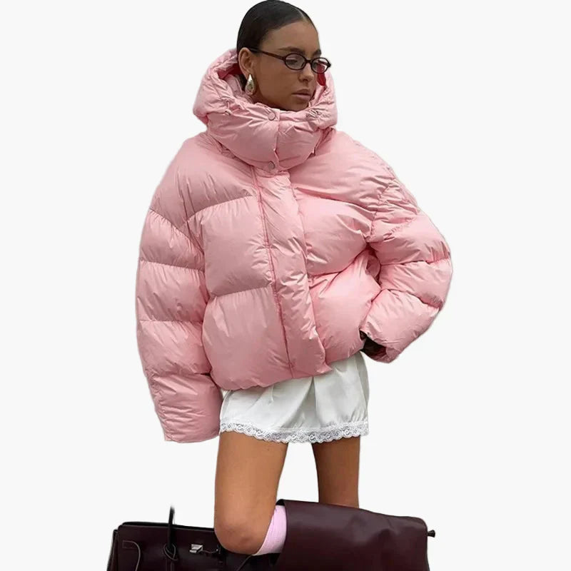 Damjacka Vinter Oversized Puffermodell Trendig och Varm