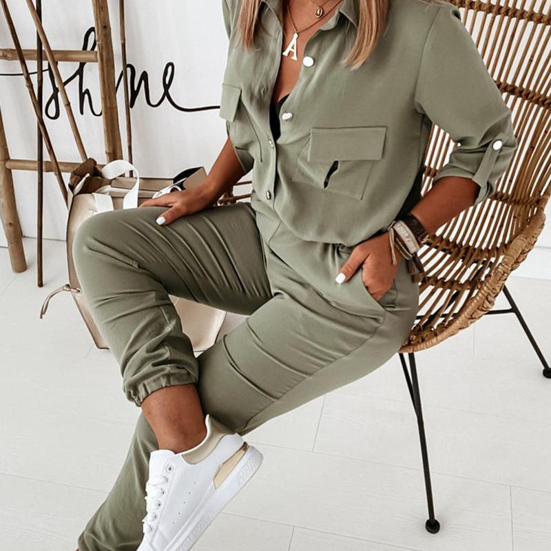 Dam Jumpsuit med Modern Passform och Sportig Vardagsstil