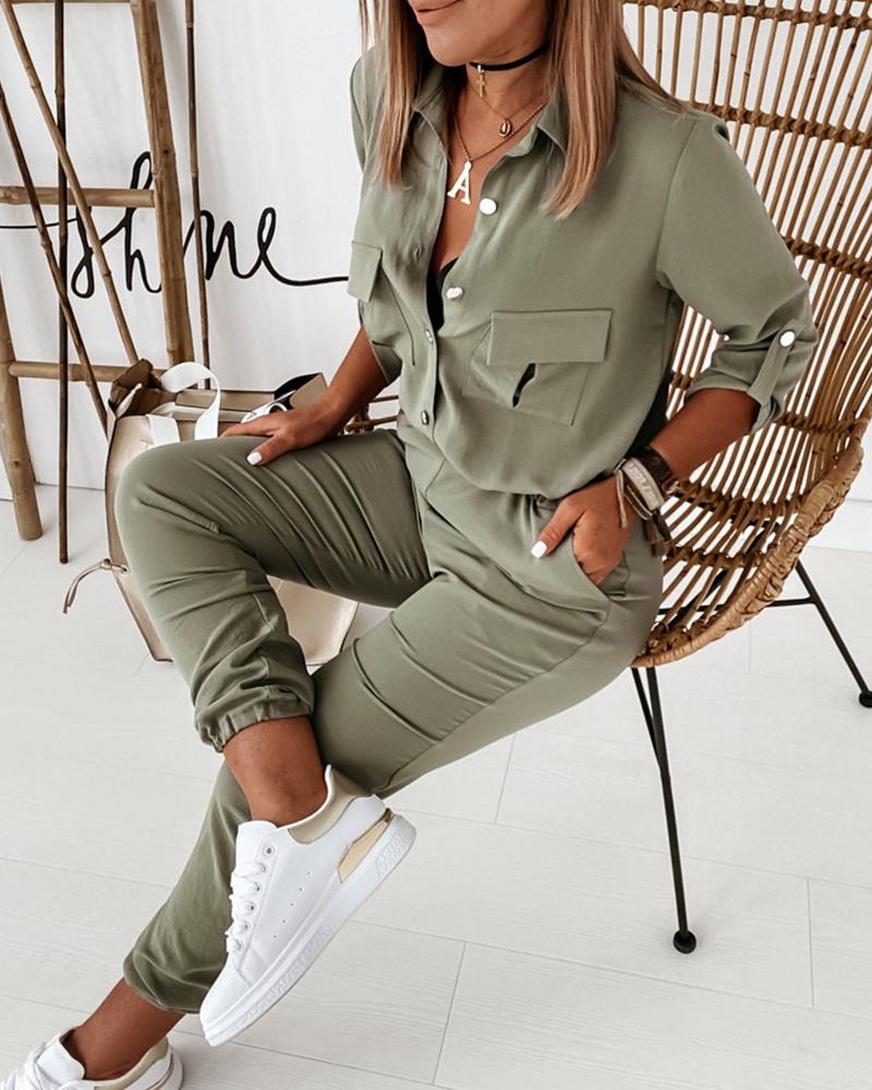 Dam Jumpsuit med Modern Passform och Sportig Vardagsstil