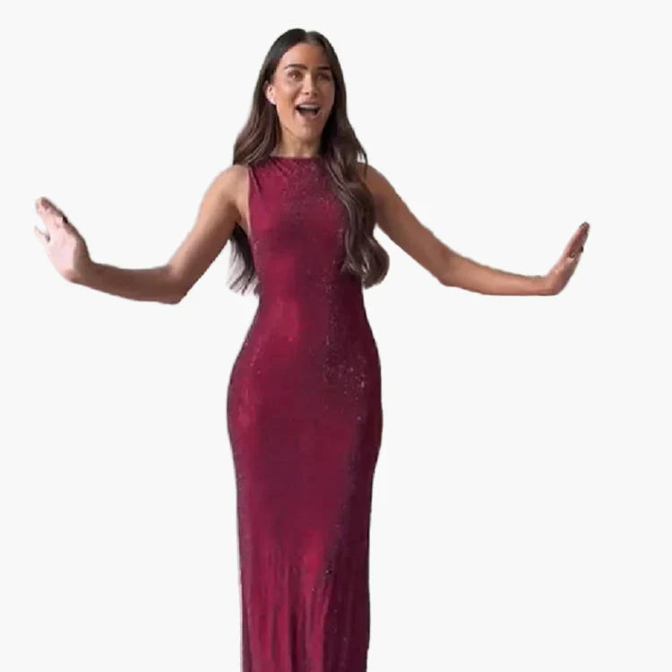 Damernas eleganta festklänning i åtsittande modell – perfekt för formella tillfällen