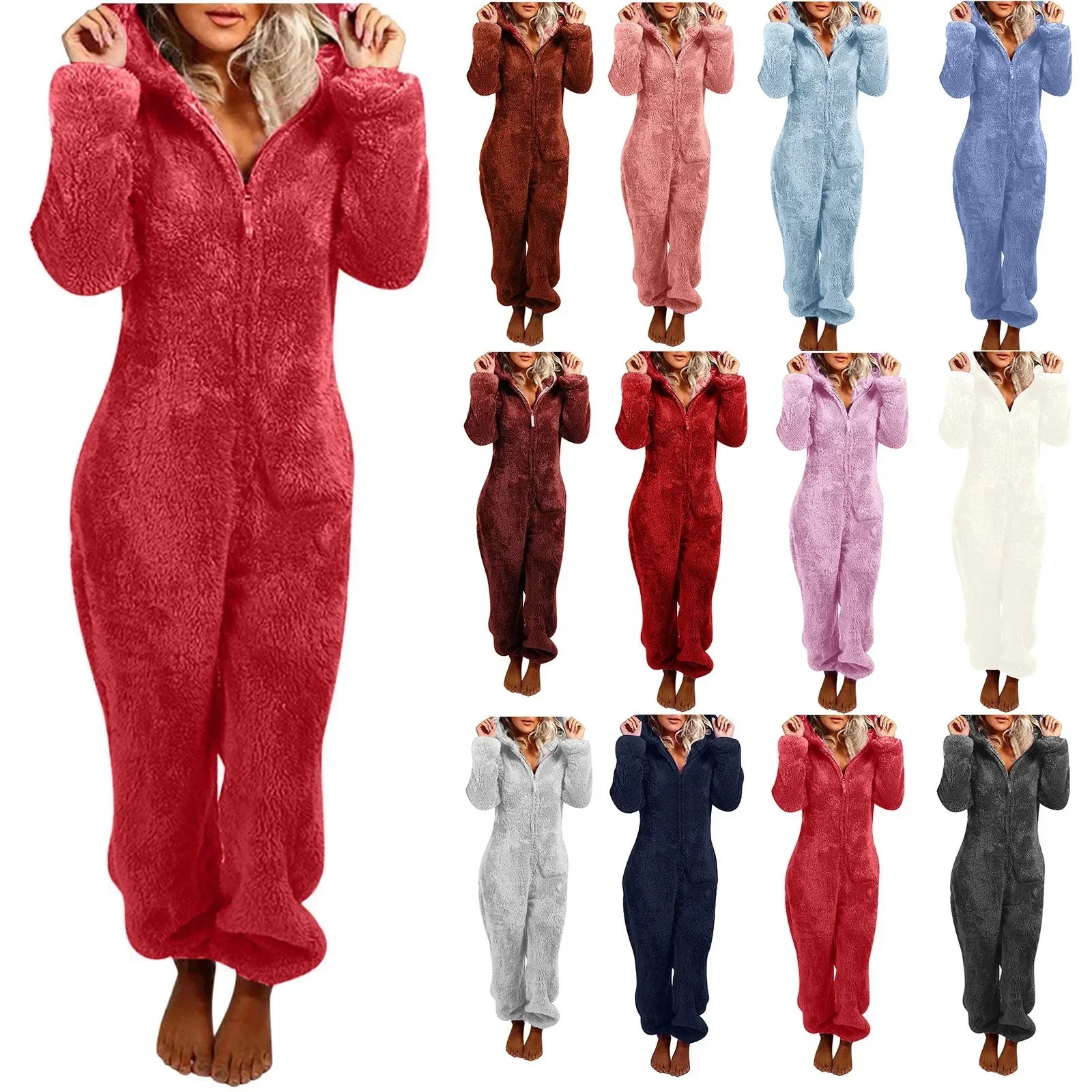 Brenda – Mysig och Elegant Huvtröja Onesie Pyjamas för Kvinnor