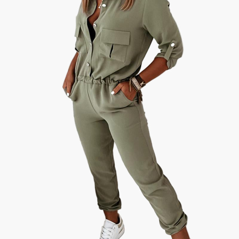 Dam Jumpsuit med Modern Passform och Sportig Vardagsstil