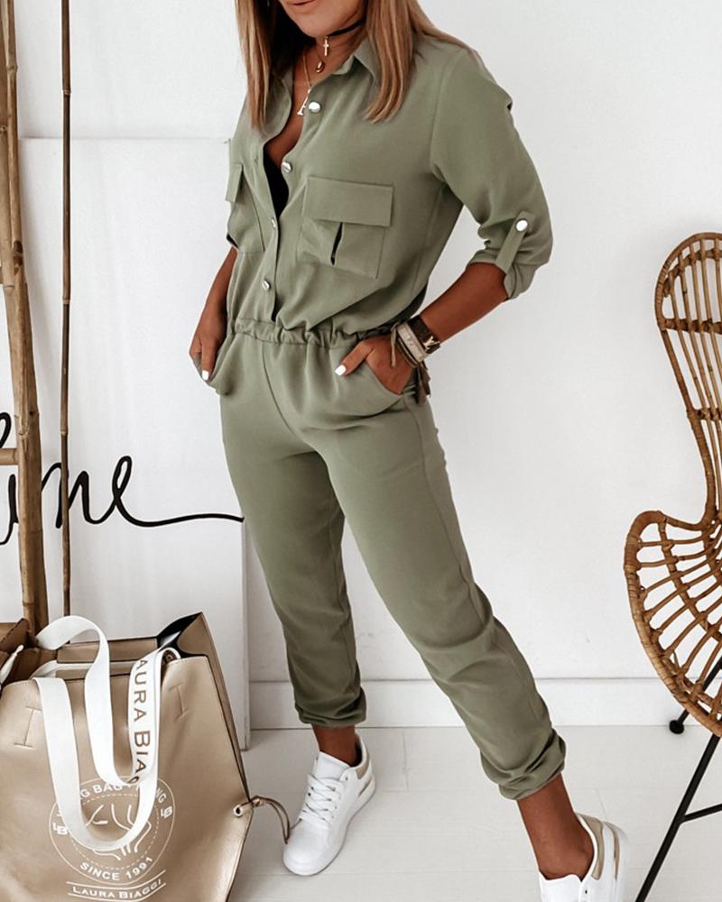 Dam Jumpsuit med Modern Passform och Sportig Vardagsstil