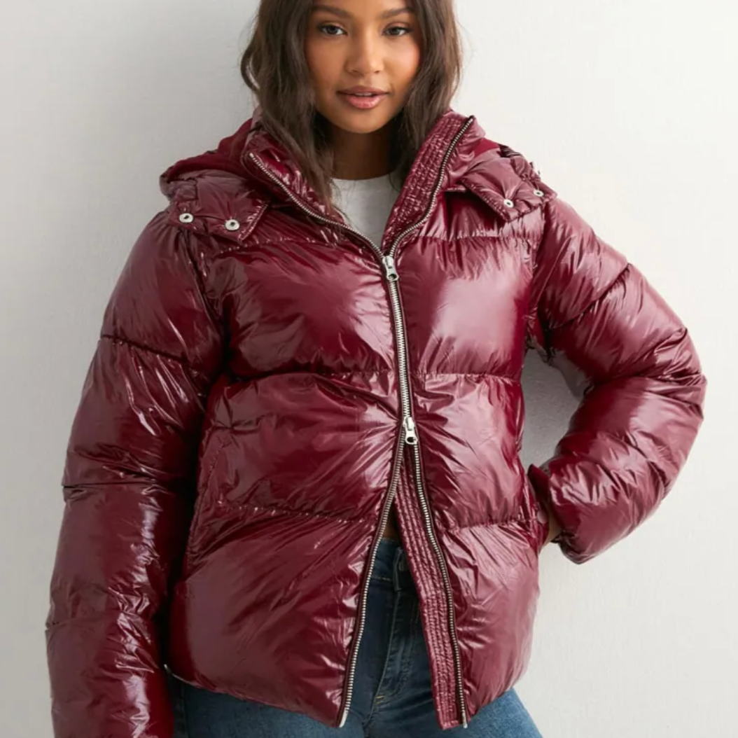 Elyora - Glansig Dunjacka