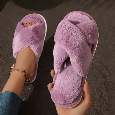 Beatrice | Women's Cozy Open-Toe Slippers