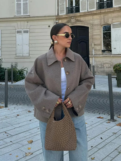 Women’s Oversized Wool Blend Jacket