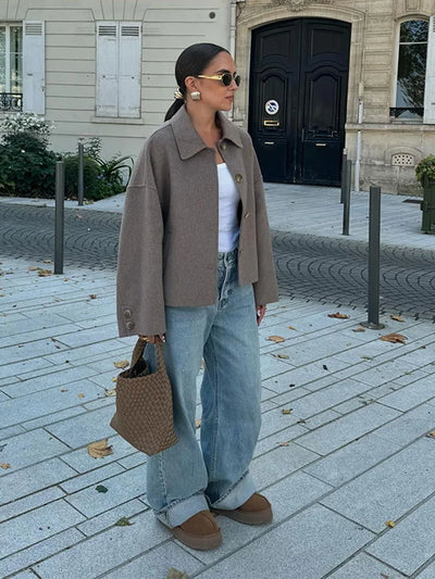 Women’s Oversized Wool Blend Jacket