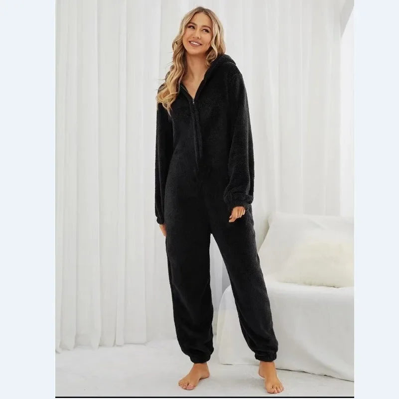 Brenda – Mysig och Elegant Huvtröja Onesie Pyjamas för Kvinnor