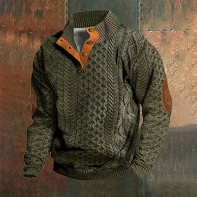 Bluma - Casual retro cashmere sweater for men