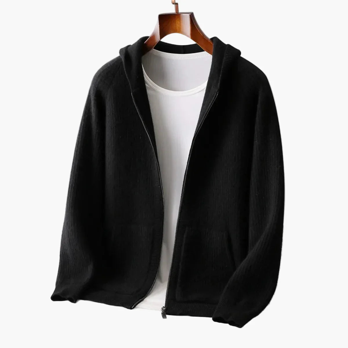 Herrhoodie med dragkedja – Stilren vardagströja för avslappnad elegans