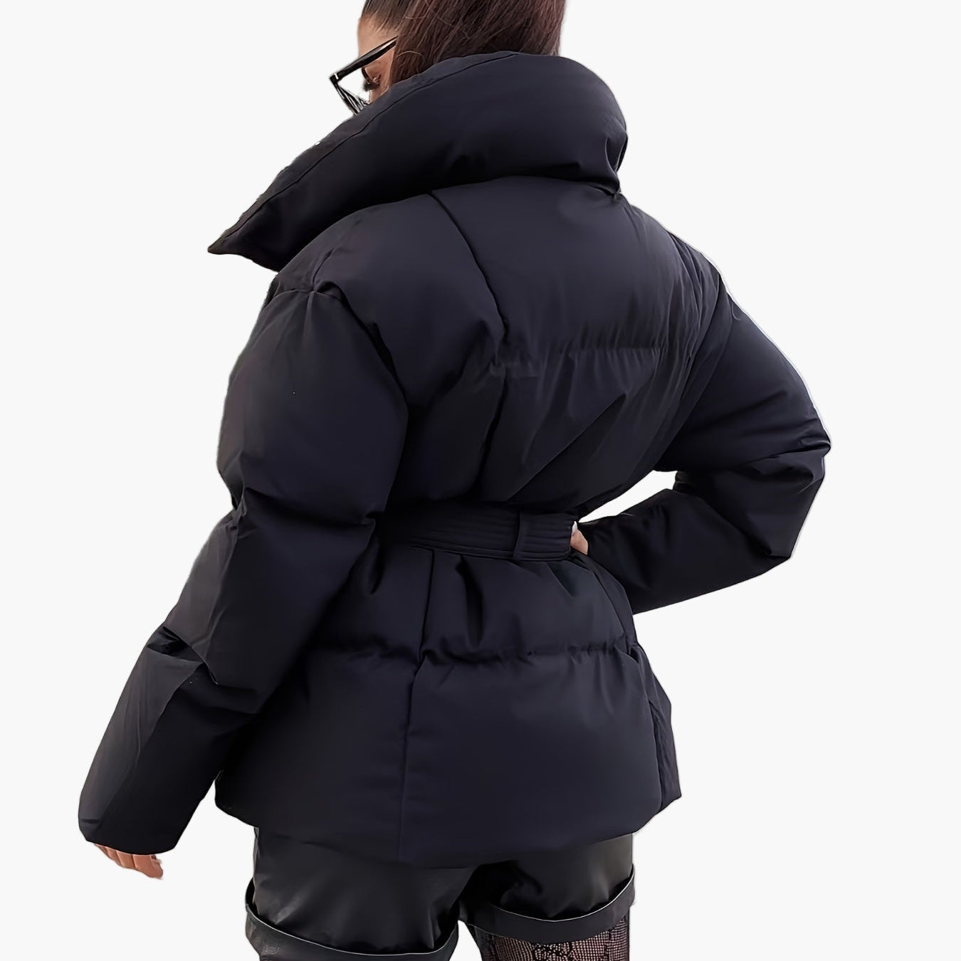 Damjacka med bälte – Varm, trendig och vardagschic vinterjacka